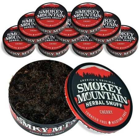 Smokey Mountain Herbal Long Cut – Cherry – 10 Can Box