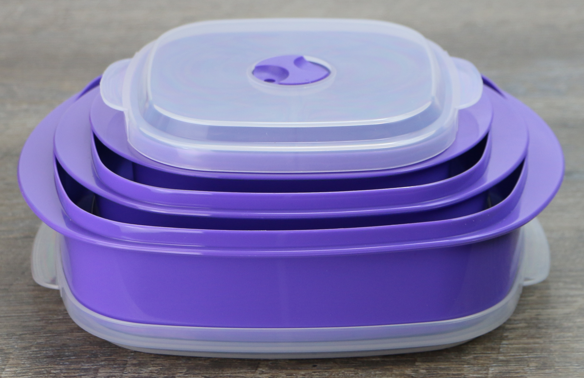 Calypso Basics, Microwave Cookware/ Storage Set, Purple - image 3 of 4