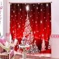 thumbnail image 3 of Billuyoard 2 piezas de cortinas opacas de Navidad, exquisitas cortinas navideñas rojas para el hogar, adornos para el hogar, decoración interior, Sombras de ventana METRO Billuyoard HA011137-02, 3 of 6