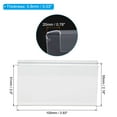 thumbnail image 2 of 100x55mm Plastic Wire Shelf Label Holders Clear Wire Rack Label Holder Fit for 20mm Shelf, 30 Pack, 2 of 6