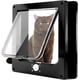 thumbnail image 3 of Puertas para gatos, puerta magnética para mascotas con cerradura giratoria de 4 vías para gatos, gatitos y gatitos (mediano, negro)-XL puerta para mascotas resistente a la intemperie, 3 of 5