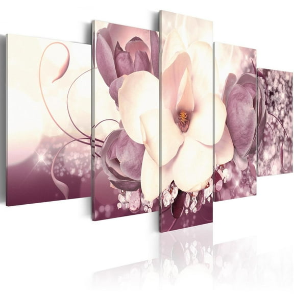 Tiptophomedecor Stretched Canvas Floral Art - Burgundy Princess - Stretched & Framed Ready To Hang Art