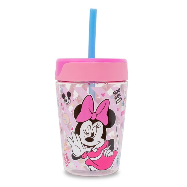 Vaso de viaje plateado con diseño de Buffalo Disney Minnie Mouse, 530 ml, para niños