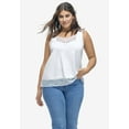 thumbnail image 5 of Ellos Women's Lace-Trim Tank Top, 5 of 5