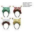 thumbnail image 5 of bestolf 2026 Glitter Headband for New Years Eve Christmas  Hair Accessory with Stars Festive Countdown Celebration Headwear, 5 of 7