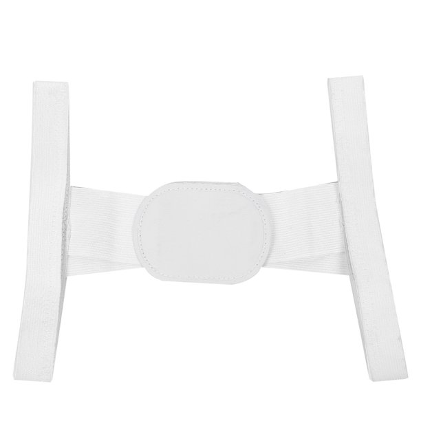 Corrector de postura para jorobado para hombres y mujeres, cinturón de soporte ajustable para hombros y espalda, blanco, L