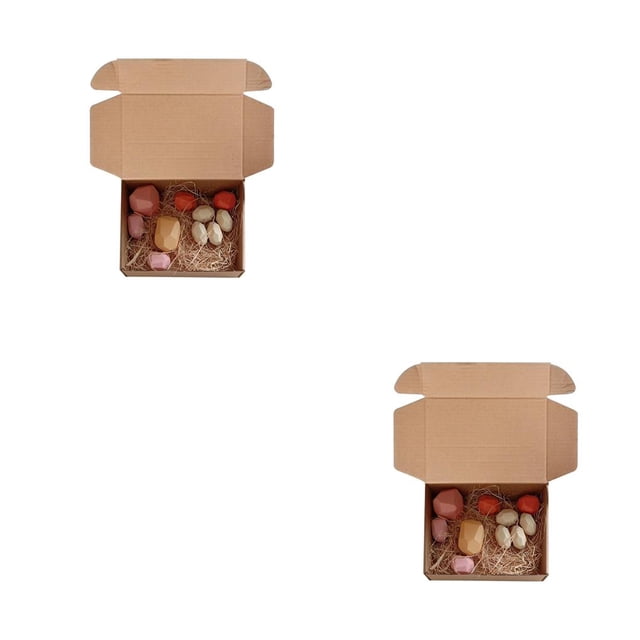 Ounissouiy Bloques de construcción de piedra de color de para niños, juguete educativo, juego de apilamiento de estilo nórdico 2 y 10 piezas 2piezas