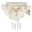 Beige Gold, variant on European Angel Wall Shelf Decorative Floating Storage Display Rack Pure White Gold Finish Accent