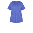 thumbnail image 3 of Avenue Women's Plus Size Sparkling Stars Top Short Sleeve V-Neckline - Cotton Female, 3 of 4