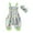 Green B, variant on Agkizg Toddler Baby Girls Summer Jumpsuit, Sleeveless Casual Romper for Kids, Toddler Girls Kids Jumpsuit Leisure Lantern Pants Headband Jumpsuit Set, Sizes 0-24 Months