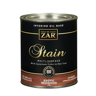 qt UGL 51812 Exotic Redwood Zar Interior Oil-Based Wood Stain