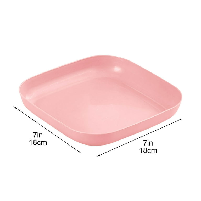 TANEMUDO Whisker Fatigue Relief Cat Bowl Set - 28 Pieces Wide Shallow Dish, Wheat Straw, 5.5 Inch