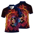 thumbnail image 2 of HOMYGIFTS Men’s Custom Face Golf Polo Shirt – Personalized Christmas Snowflakes Polo Shirt, 2 of 10