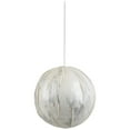 thumbnail image 2 of Northlight Boule de Noël Marbrée Pailletée - 4,25 Pouces - Blanc, 2 of 6