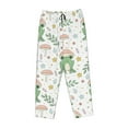 thumbnail image 4 of Qekee Frog and Mushrooms print Women Pajama Pants, 4 of 9