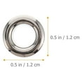 thumbnail image 5 of Pungan Curtain Grommets 100 Metal Curtain Grommets 8mm Inner Dia Matt Silver,0.47"X0.47"X0.16", 5 of 10