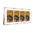 thumbnail image 2 of SIlver Comic Book Frame with White Mat - 4 Openings to Display 4 7.75"x10.5" Golden Age Comic, 2 of 7