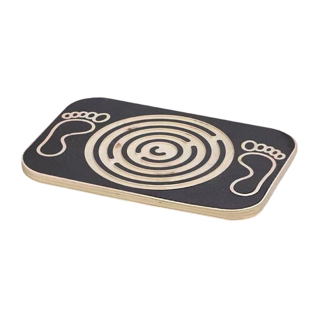 Quzzie Labyrinth Balance Wooden Balance Board, Multifunctional, for Children And Adults, Wooden Balance Board Rocker for Snowboarding at Home.