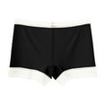 thumbnail image 2 of Swuxness Women's Seamless Boyshorts Panties Plus Size Solid Color Breathable Soft Comfortable Everyday Wear High Waisted Stretch Panties, 2 of 3