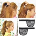 thumbnail image 1 of 5pcs Lace Net For Making Ponytail Wig Caps Guleless Hairnet Adjustable Strap, 1 of 1