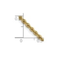 thumbnail image 2 of 10k Solid Yellow Gold 2.25mm Regular Rope Chain Necklace 28 Inch Chain Necklace for Women and Men, 2 of 2