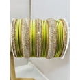 thumbnail image 4 of Gold & Light Green Color Rhinestone Bangles, 4 of 4