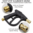 thumbnail image 5 of Foam Cannon Gun 3000 Psi High Pressure Washer Foam Wash Gun Car Washer Gun with  1/4 Inch Quick Connector. Thread（1*bottle  1*washer gun  5*nozzle）, 5 of 9
