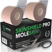 Athlete's Moleskin Bundle Pack, 2 Rolls of Premium UltraThin Moleskin PLUS Precision Trauma Scissors. Athletic Moleskin for Blister Prevention (816 sq in)