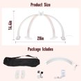 thumbnail image 7 of Half Moon Light for Nail Desk with Phone Holder, 28IN Folding Half-moon Lamp with Shinning Diamond, LED Light for Manicure, Eyelash Extension, Tattooing, Skin Management, Color Temperature 3000-6500K, 7 of 7