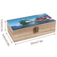 thumbnail image 2 of La Bestia del Mar Caja Organizadora de Madera Rústica - Caja Decorativa Multifuncional para Escritorio, Hogar, Oficina, Joyas y Manualidades, 2 of 6