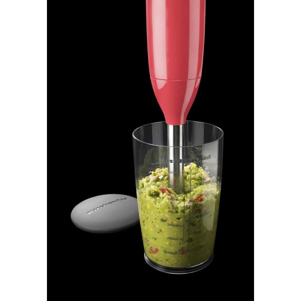 KitchenAid 2-Speed Hand-Held Blender/Mixer Corded New Soft Grip Handle  Silver 883049240480