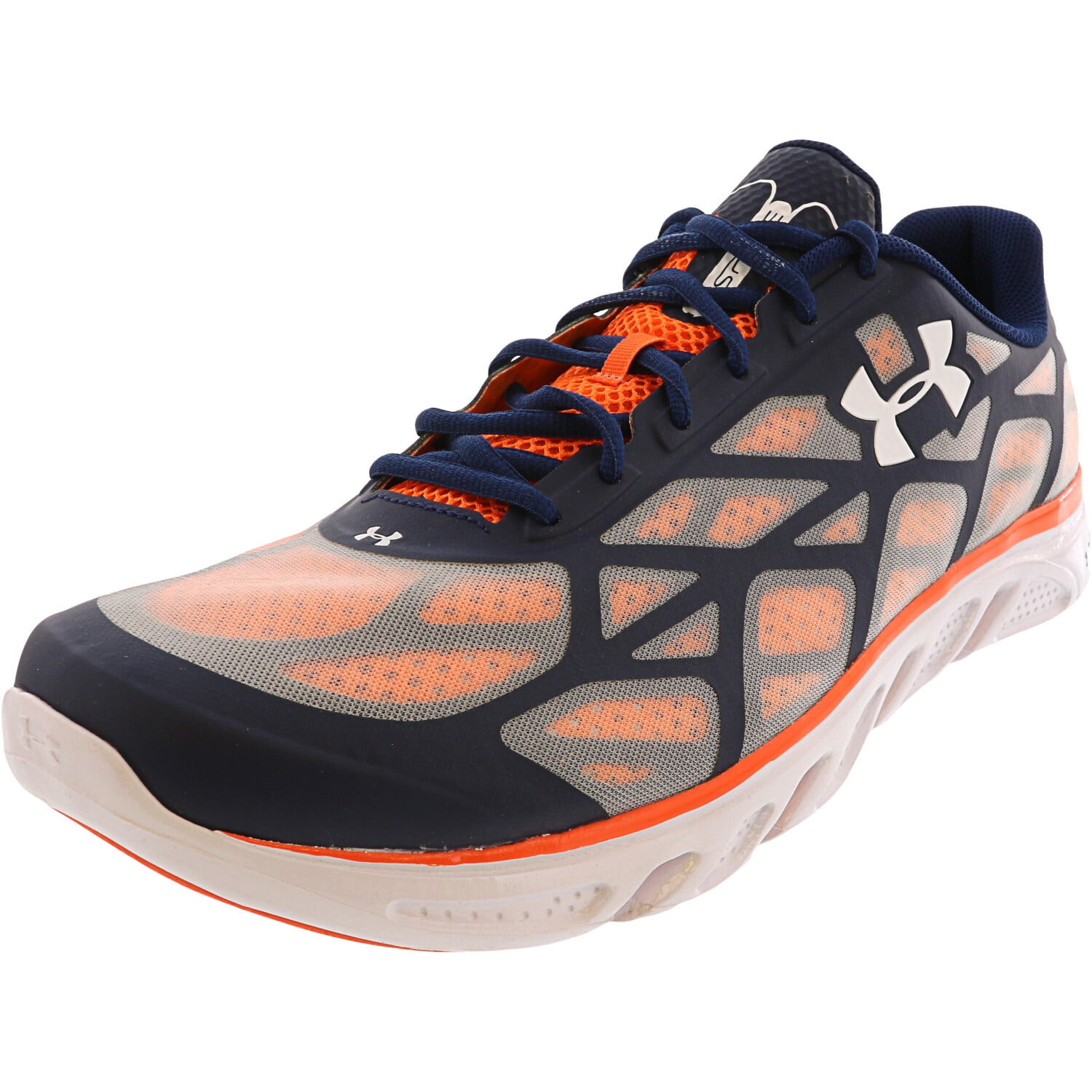 Under Armour Men's Team Spine Vice Midnight / Orange White AnkleHigh