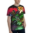 thumbnail image 3 of Mf Doom Unisex 3d Pattern Printed Short Sleeve T-Shirts Casual Graphics Tees Small, 3 of 7
