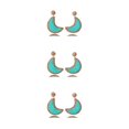 thumbnail image 2 of Pendientes colgantes vintage de verano Sonducket joyería portátil para novias Verde claro, 2 of 6