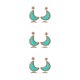 thumbnail image 2 of Pendientes colgantes vintage de verano Sonducket joyería portátil para novias Verde claro, 2 of 6