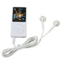 Music Player Support Recording 64GB Expandable Portable MP3 MP4 Player 1.8in Screen 30 Hours Playback for Travel White