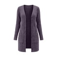 thumbnail image 4 of BUIGTTKLOP Lightweight Cardigans for Women Long Sleeve Cardigan Sweater Ribbed Knit Casual Loose Outerwear with Pocket, 4 of 8