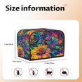 thumbnail image 5 of Yiaed Psychedelic Sunflowers Print Two Slice Bread Machine Cover, Universal Size Kitchen Appliance Cover for Bread Machine,Bread Machine Cover, 5 of 7