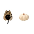 thumbnail image 1 of Reloj De Pared Con Forma De Gato Calabaza, Adorno De Peluche Para Cocina, Dormitorio U Oficina. Lindo Y Silencioso, Ideal Para Decorar El Hogar. Regalo Perfecto Para Inauguración De Casa., 1 of 8