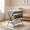 thumbnail image 2 of Furnibear Folding Dresser-Style Nursery Changing Table, Gray, 2 of 11