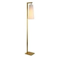 thumbnail image 3 of Henn&Hart 11" Brass Finish Metal/Fabric Floor Lamp, 3 of 9