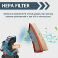 thumbnail image 5 of Nispira VF130H Flat Pleated Paper Filter compatible with Bosch VAC090A or VAC140A Dust Extractors, 3 Packs, 5 of 9
