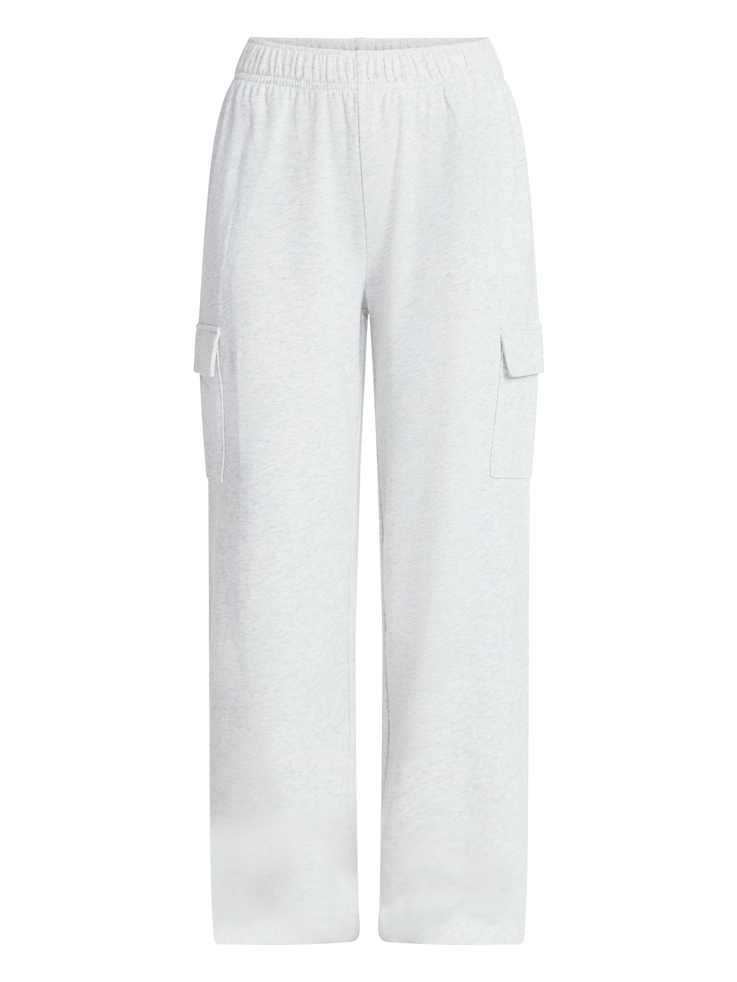 No Boundaries French Terry Cargo Pants, 30" Inseam, Women's XXS-XXL