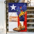 thumbnail image 2 of Meadow Creek 14.5" x 18" Texas Home Sweet Home Boot Outdoor Flag, 2 of 5