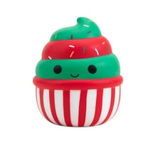Squishmallows Plush 8 inch Green and White Christmas Cupcake - Childs Ultra Soft Stuffed Animal Toy