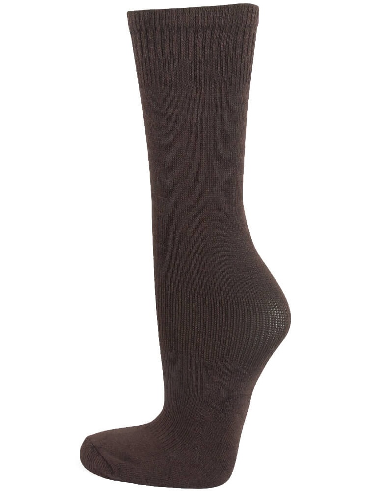 Couver Kids Youth Knee High Soccer Sock for Boy, Dark Brown, Age 5 7