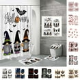 4 Piece Hands Digital Print Polyester Shower Curtain Bathroom Partition