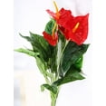 thumbnail image 6 of 1/2 Bundles Artificial Flowers Simulated Anthurium Green Plants for Home Furnishings Hotel Decorations, 6 of 6
