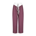 thumbnail image 4 of WXLWZYWL Sweatpants Women Baggy Wide Legged Low Rise Sweat Pants Y2k, Athletic Pants for Women Loose Fit, Comfy Fleece Lined Pants, 4 of 4