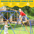 thumbnail image 3 of Fiziti 6 in 1 Climbing Dome,10FT Dome Climber with Hammock for Kids 3 to 10,Jungle Gym Play Equipment,Supports up to 800 lbs Outdoor Climbing Toys,Anti-Rust,Easy Assembly,Gift for Kids,Blue+Yellow, 3 of 16